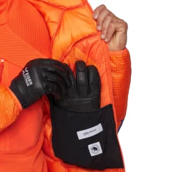 Eiger Nordwand Light Down IN Hooded Dunjakke, herre (Black / Orange)-MAMMUT Best