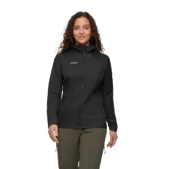 Rime Light IN Hybrid Hooded Softshell, dame (Black)-MAMMUT Hot
