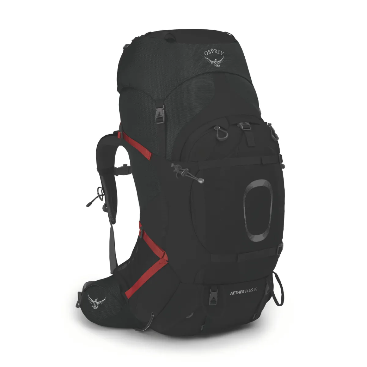 Aether Plus 70 L vandrerygsæk, herre (Black)-OSPREY Discount