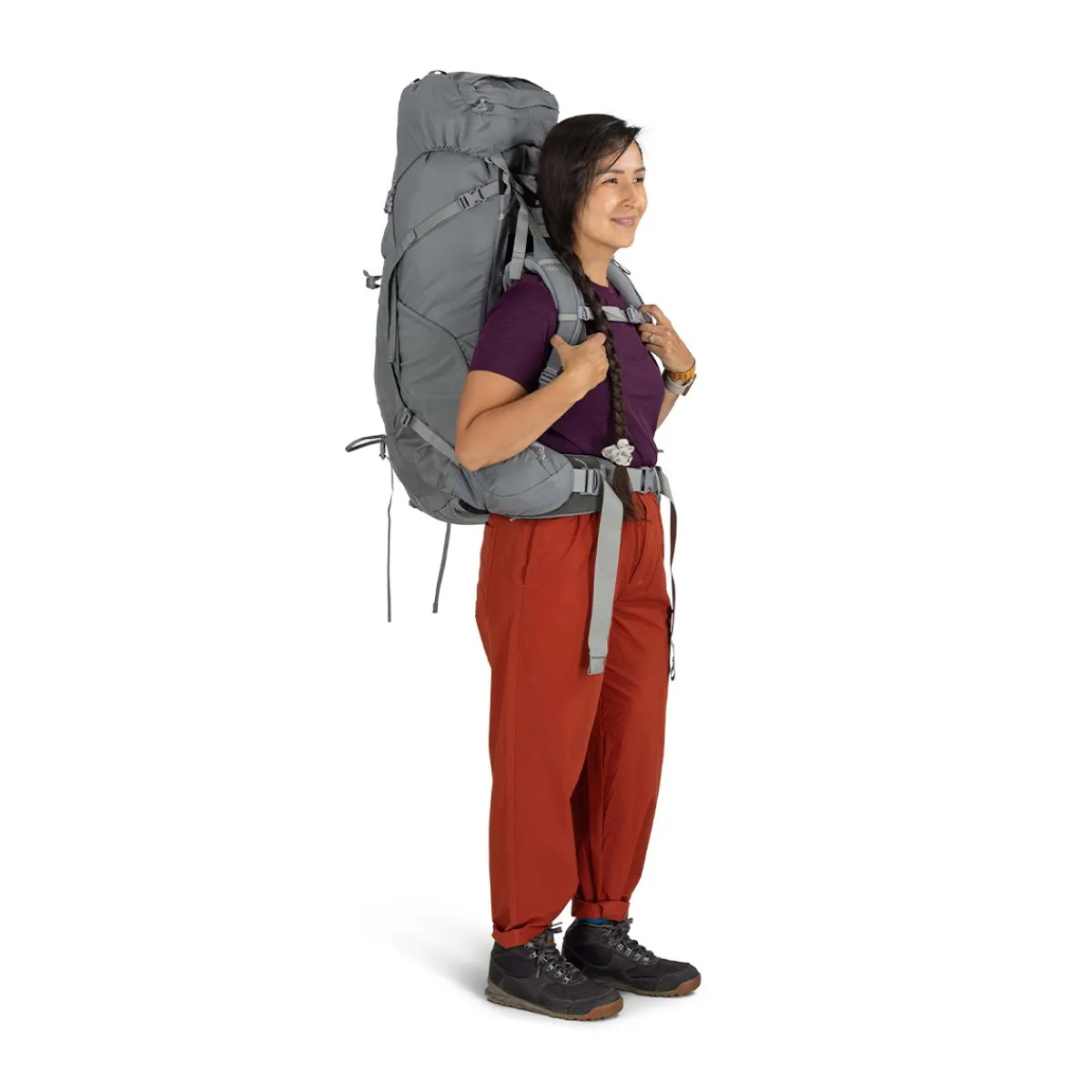 Ariel 65 L vandrerygsæk, dame (Medium Grey)-OSPREY Discount