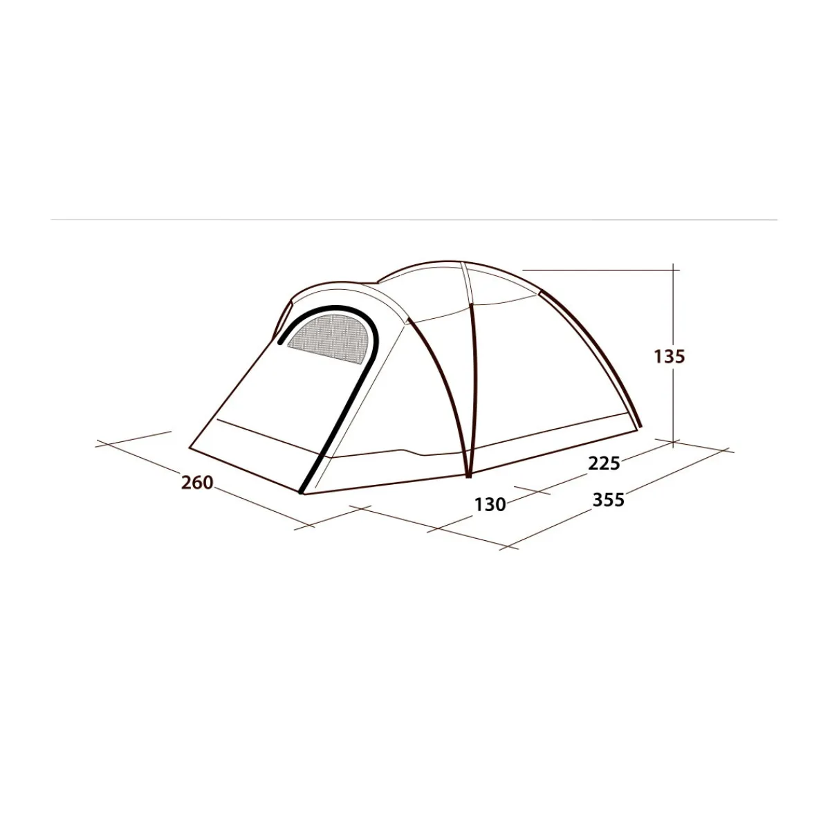 Cloud 4 campingtelt, 4 personer-OUTWELL Sale