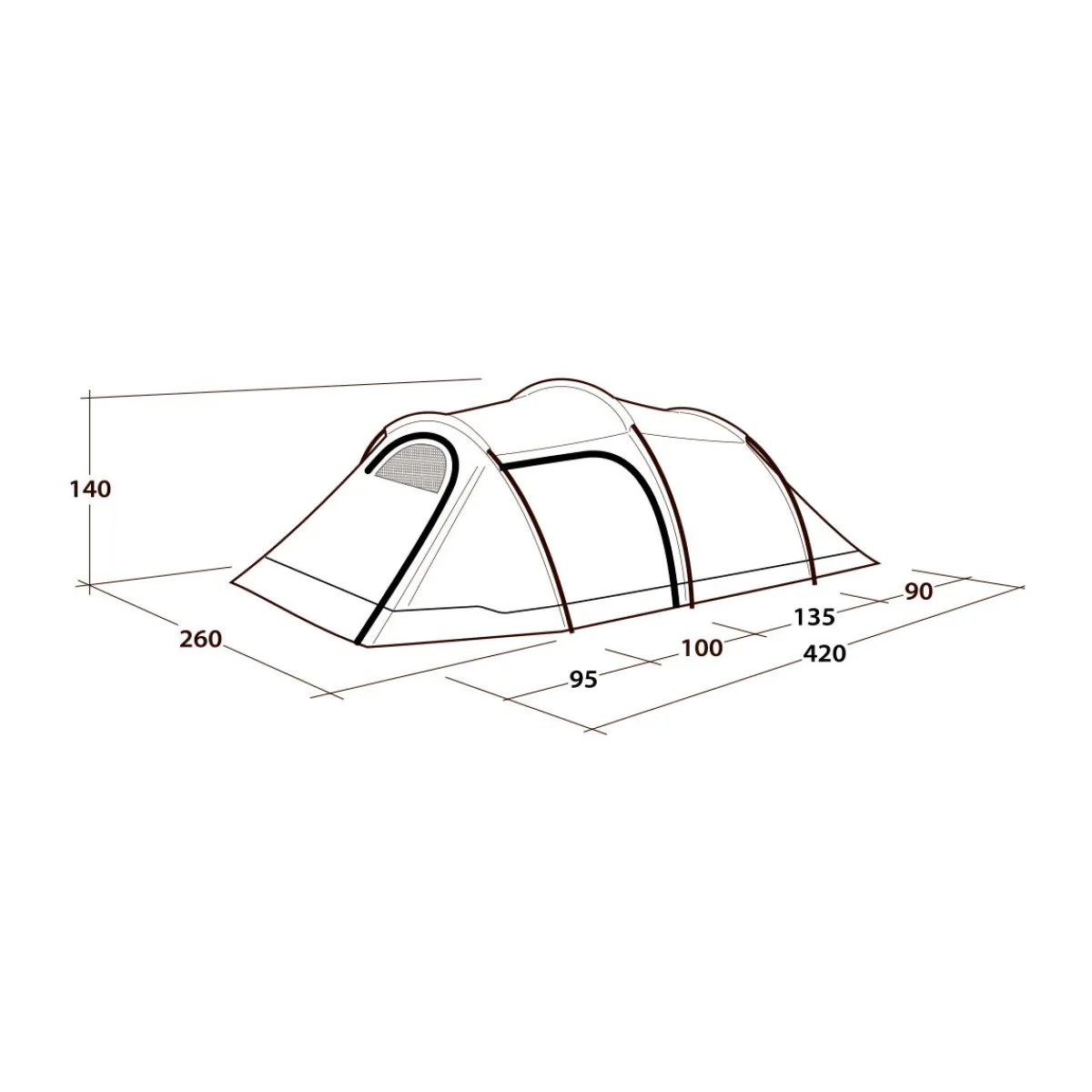 Earth 4 campingtelt, 4 personer-OUTWELL Sale