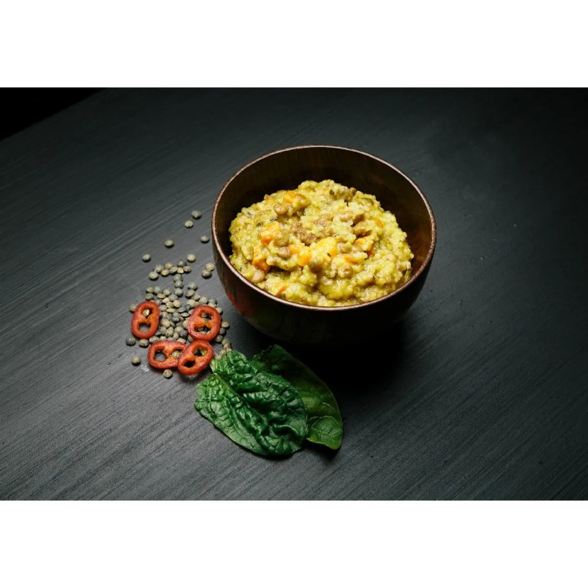 Couscous med linser og spinat (vegetar)-REAL TURMAT Online