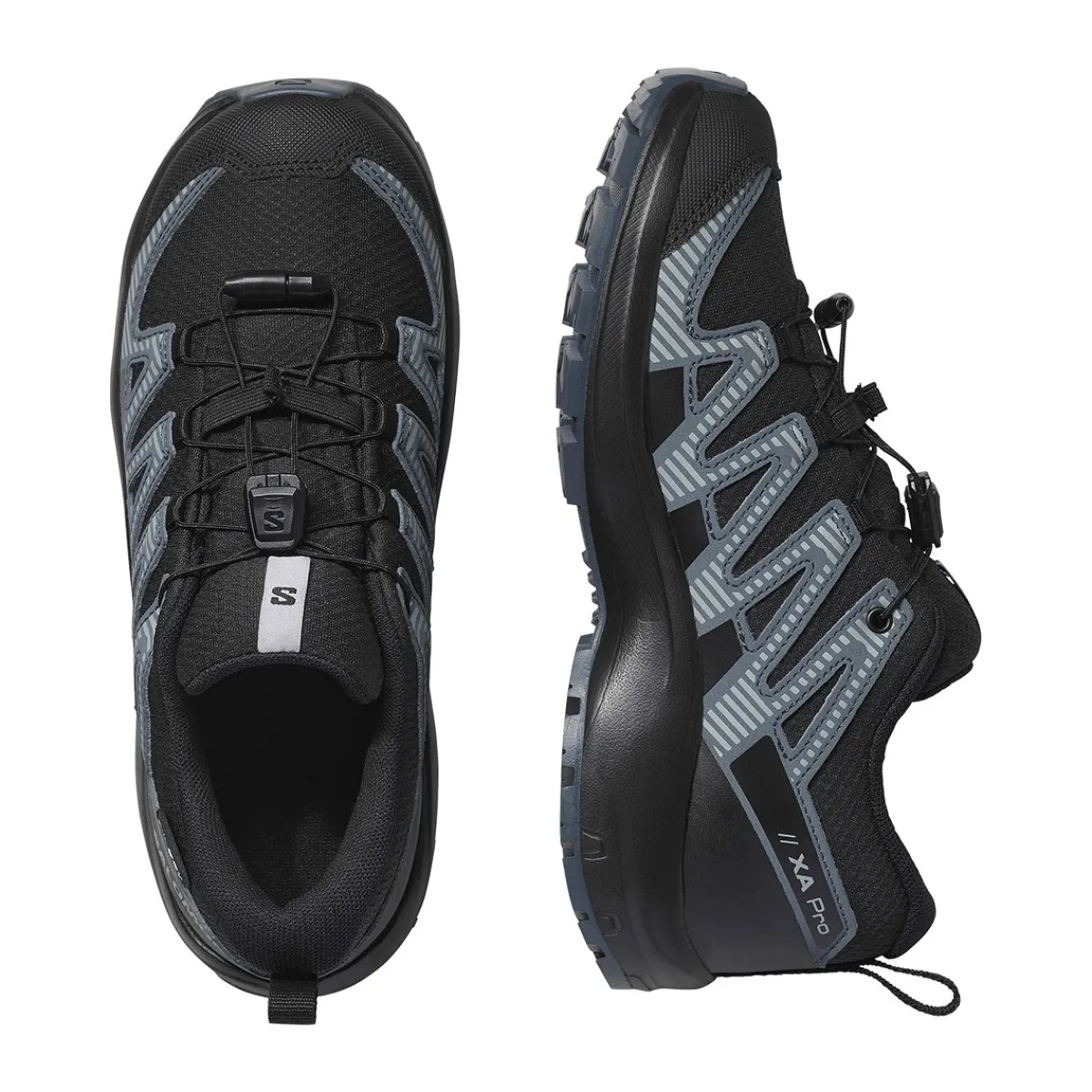 Youth XA Pro V8 WP vandresko, junior (Black Quarry)-SALOMON New