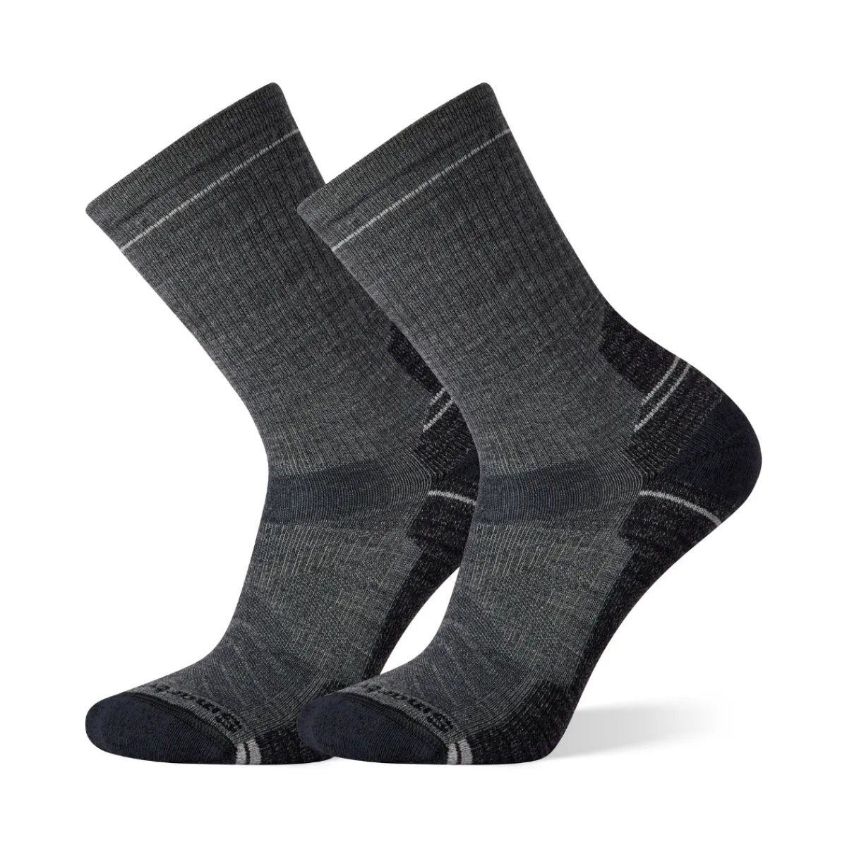 Hike Light Cushion Crew Vandresok, herre (Grey)-SMARTWOOL