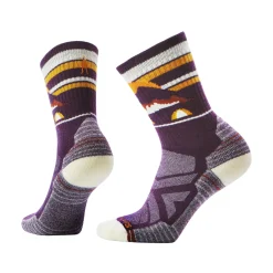 Hike Light Cushion Mountain Moon Crew Vandresok, dame (Purple Iris)-SMARTWOOL Clearance