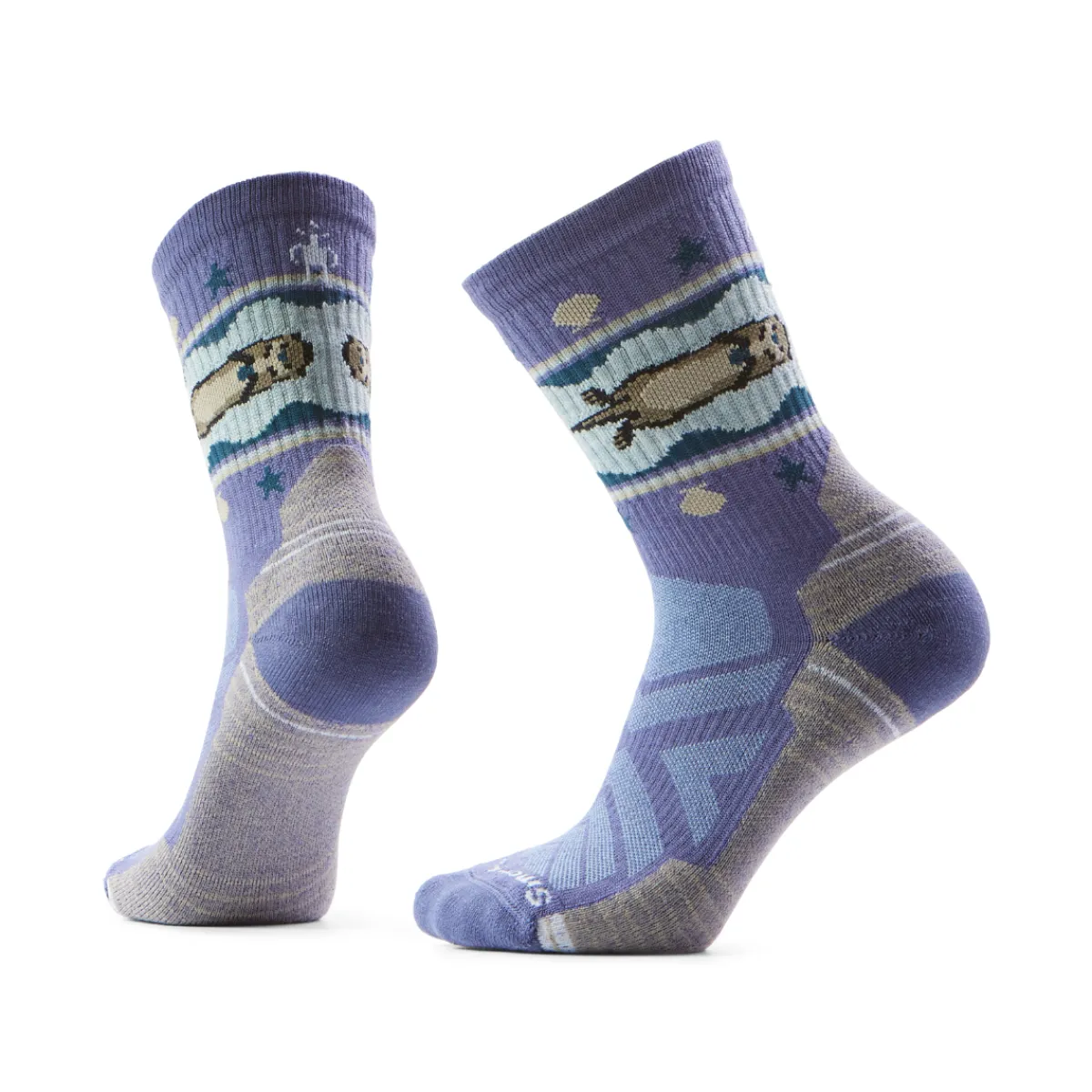 Womans Hike Light Cushion Crew Otter Vandresokker, dame (Nightfall Blue)-SMARTWOOL
