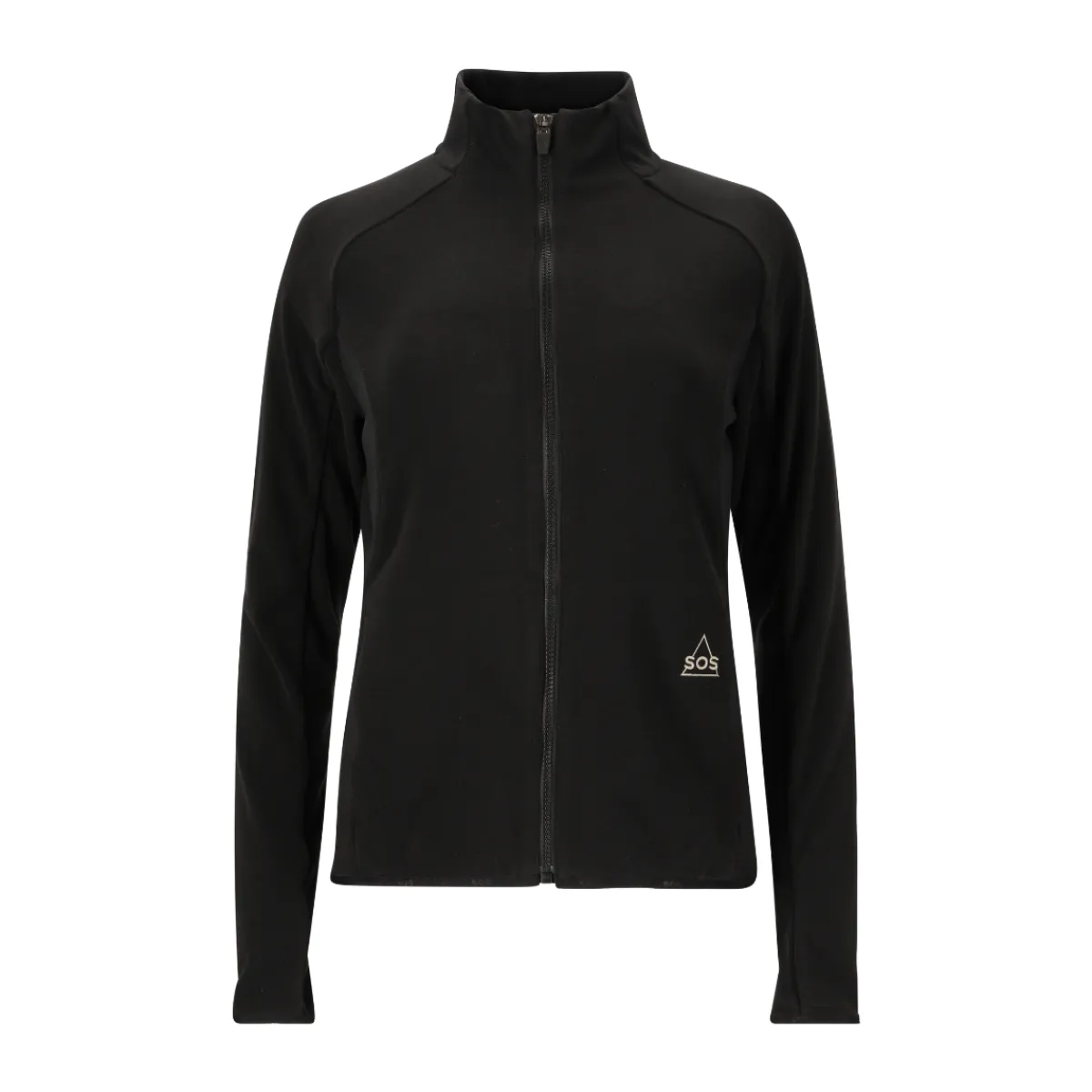 Bromo Midlayer Full Zip Fleece, dame (Black)-SOS Best