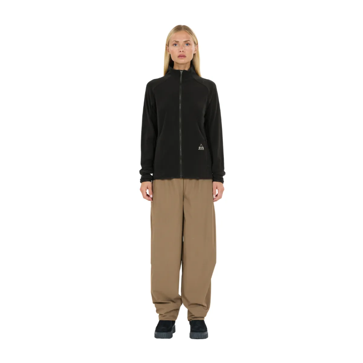 Bromo Midlayer Full Zip Fleece, dame (Black)-SOS Best