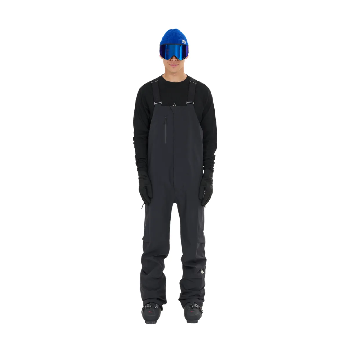 Kula 3-lags Shell Bib Skibukser, herre (Black)-SOS Clearance