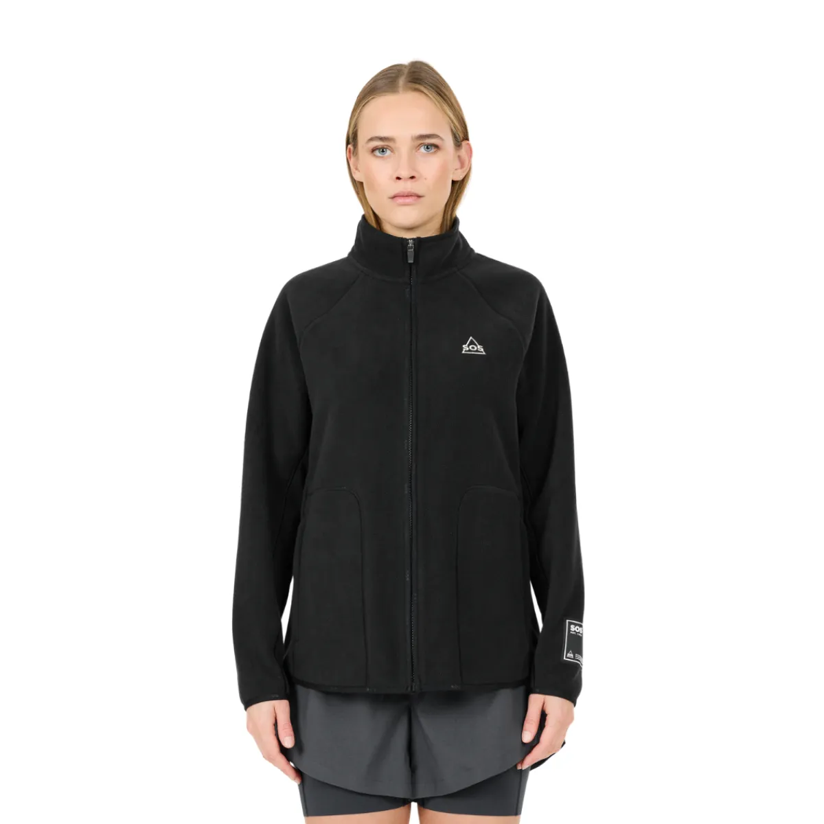 Munson Full Zip Fleece, dame (Black)-SOS