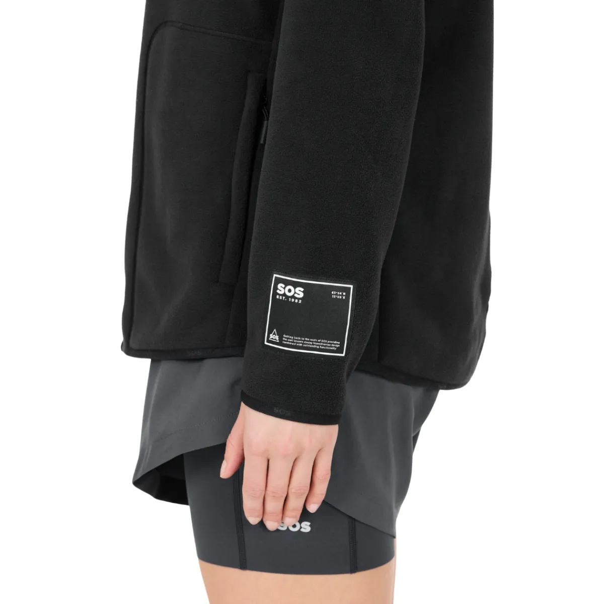 Munson Full Zip Fleece, dame (Black)-SOS