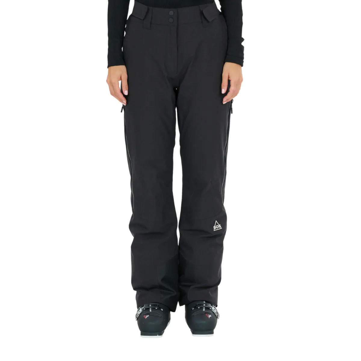 Samkos 2-Layer Insulated Skibukser, dame (Black)-SOS Best