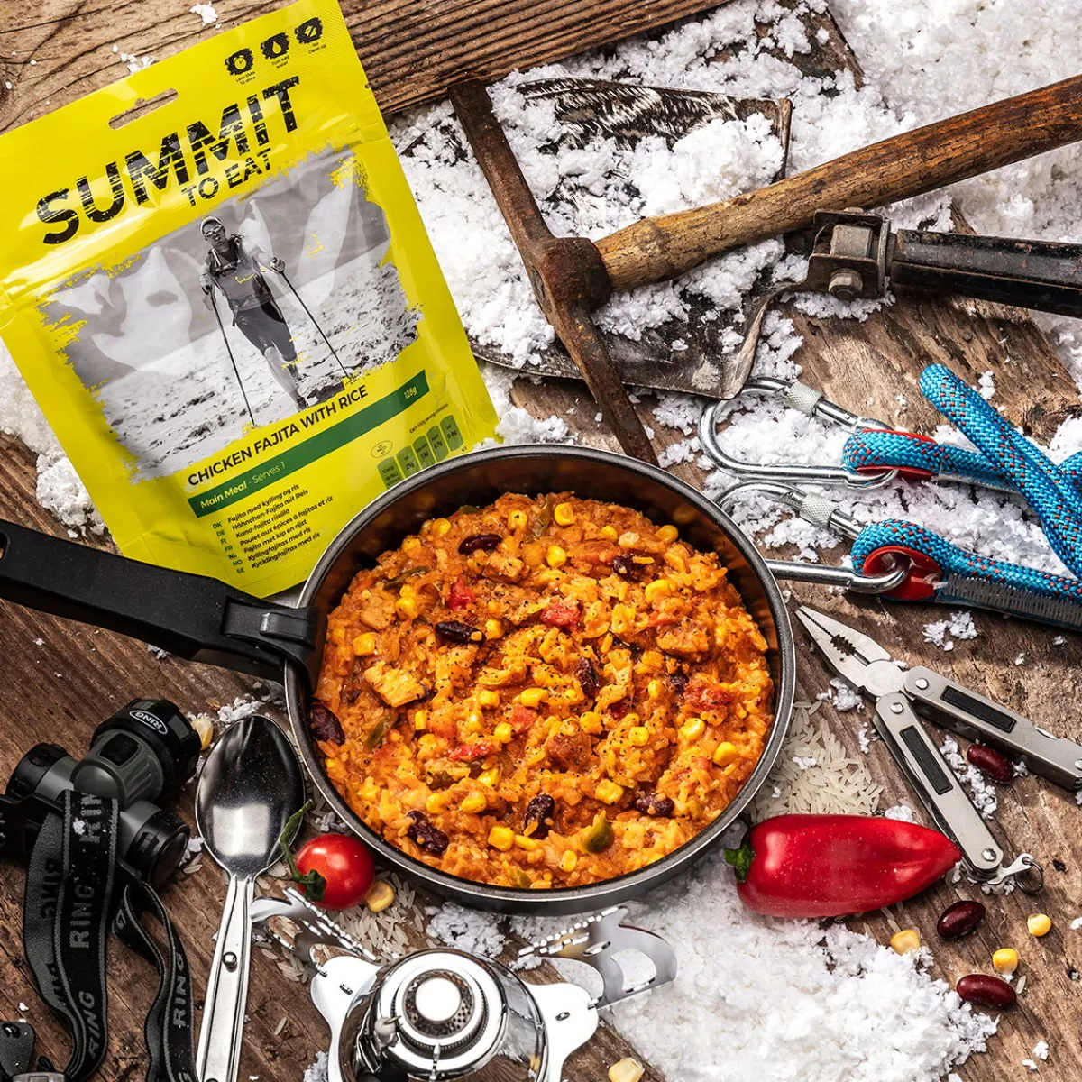 Chicken Fajita with Rice / Fajita med kylling og ris-SUMMIT TO EAT Outlet