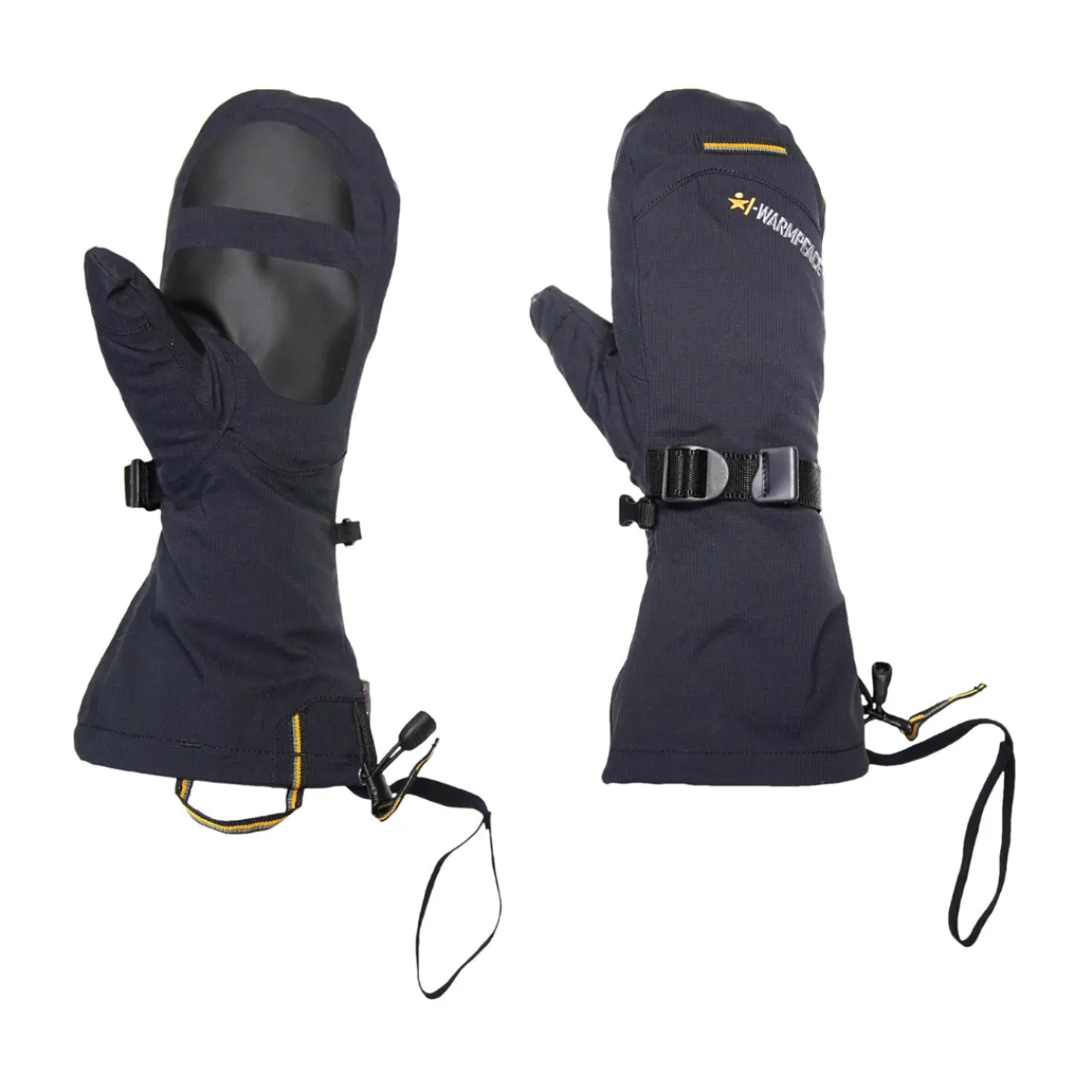 Overmitts / Overtræksluffer (Black)-WARMPEACE Sale