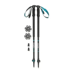 Trekking Pole Touring vandrestave (Black Turquoise Green)-WARMPEACE Online