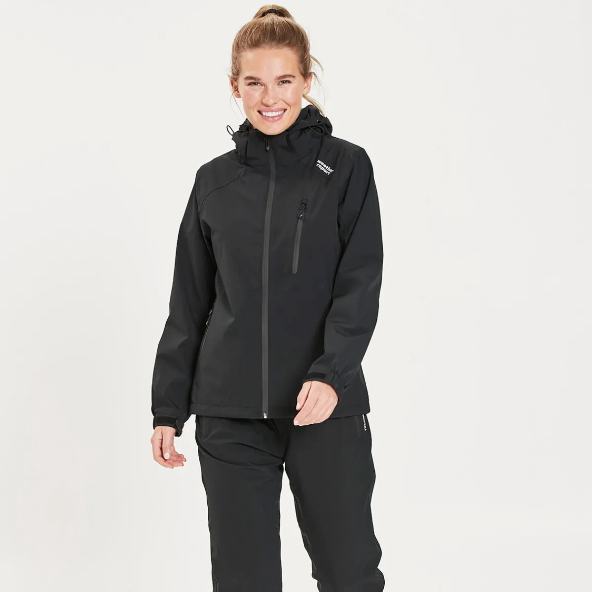 Camelia regnjakke, dame (Black)-WEATHER REPORT Online