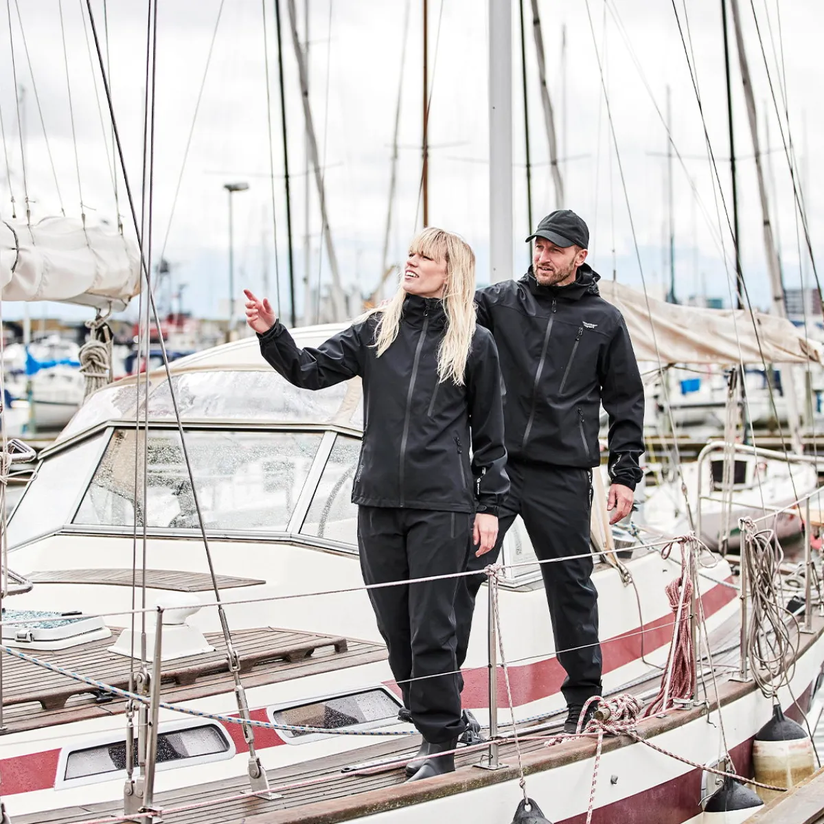 Camelia regnjakke, dame (Black)-WEATHER REPORT Online