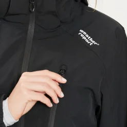Camelia regnjakke, dame (Black)-WEATHER REPORT Online