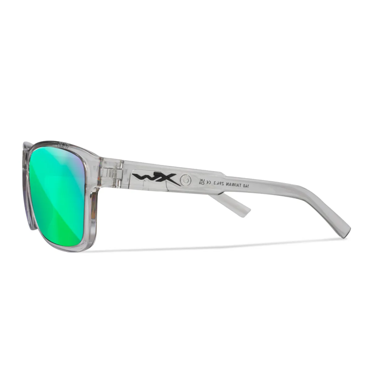 Trek, Captivate Polaroid Glas, Transparent Stel, Unisex-WILEY X Hot