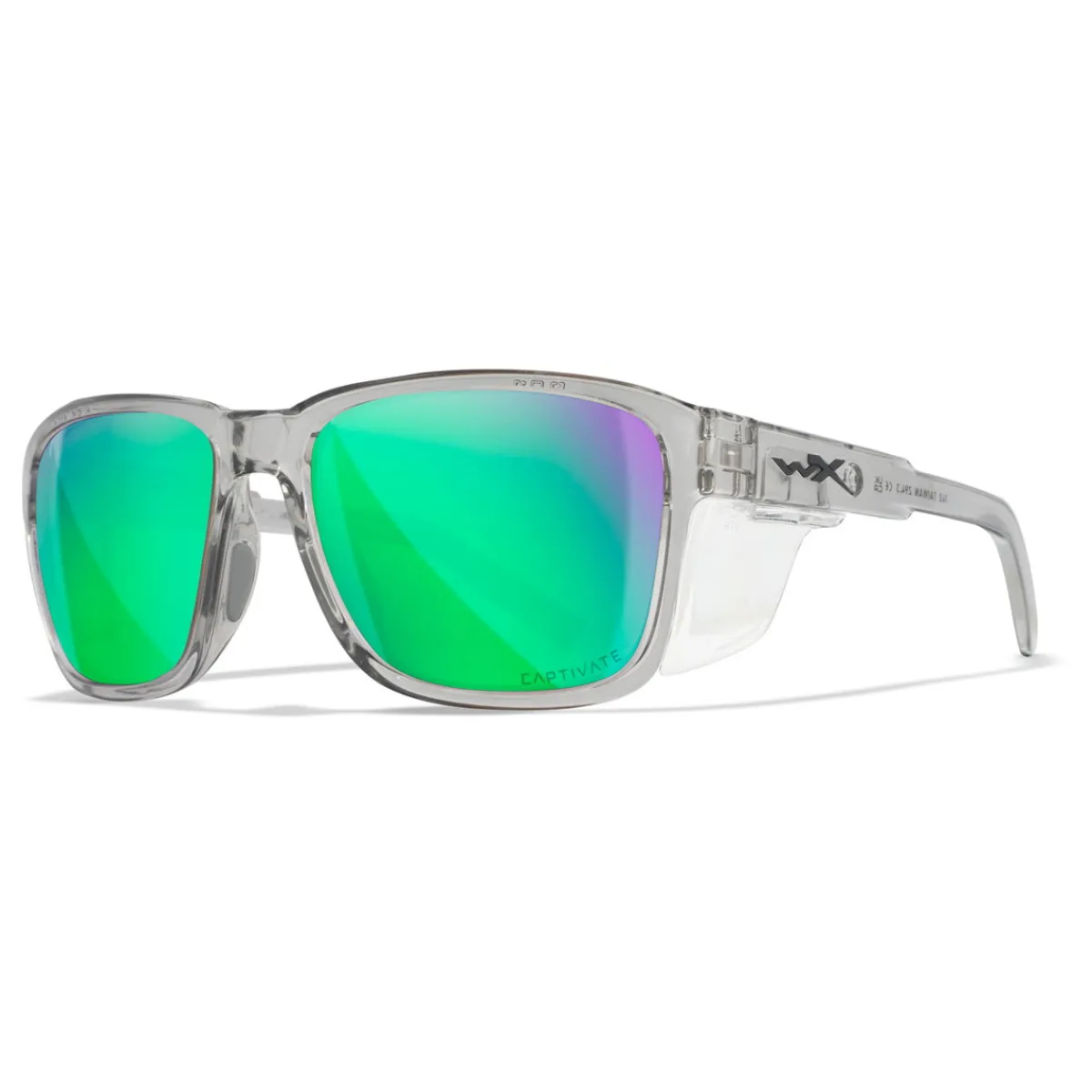 Trek, Captivate Polaroid Glas, Transparent Stel, Unisex-WILEY X Hot