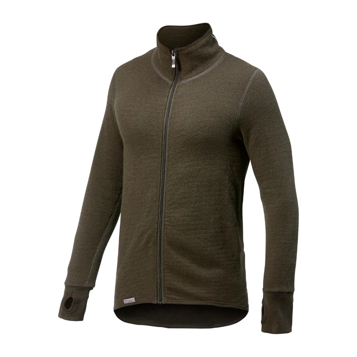 Full Zip Jacket 400 uldtrøje, unisex (Pine Green)-WOOLPOWER