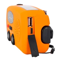 XCEED Solar Emergency Multi Radio 5000 mAh - nødradio med håndsving (Orange)-DIVERSE Online